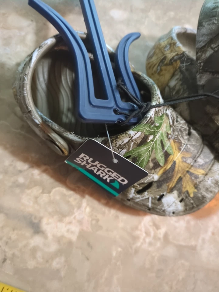 Tamanco/sandálias Rugged Shark CAMO slip on criança TAMANHO 7 NOVO COM ETIQUETAS - Imagem 4 de 4