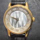 Seiko Dress Quartz Watch 1N00-1B29 Women 2 Tone Dial Black Band New Bat Great !