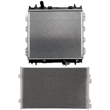 Radiator&AC Condenser Cooling Kit For 2001-10 Chrysler PT Cruiser 2.4L 4-Door l4