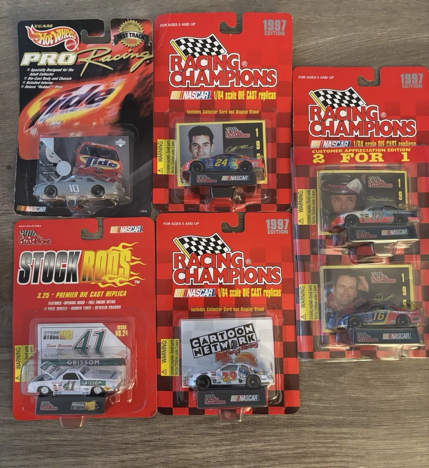 Racing Champions & Hot Wheel Vintage 1997 Die Cast Lote De 5 Colección NASCAR Foto 4 de 4