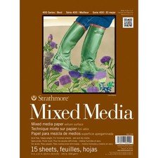 Strathmore 62462109 Mixed Media Vellum Paper Pad 9"X12"-15 Sheets 2Pk 