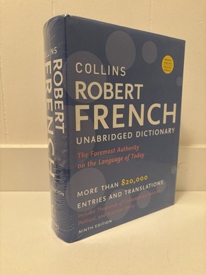 Collins Robert French Unabridged Dictionary, 9th Edition *New Shrink Wrapped*