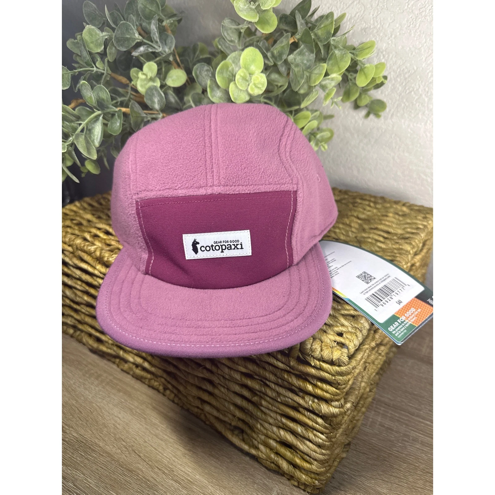 Cotopaxi Fleece 5-Panel Hat Jam and Fig Pink Purple Recycled Winter Cap NEW