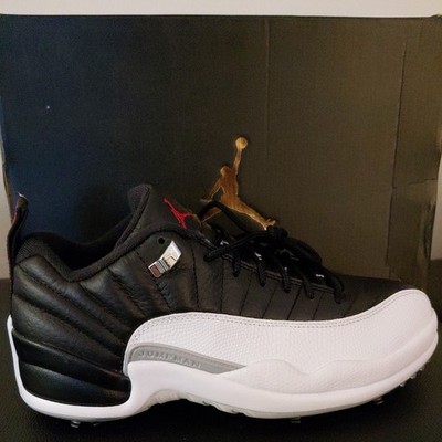 Nike Air Jordan XII 12 G Golf Playoff White Black Red DH4120-010 New Mens Size 9