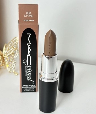 Mac Lipstick Macximal STONE 838 Sleek Satin Full Size NIB FREE SHIPPING!!!