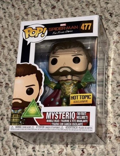 Funko Pop! Marvel Spider-Man Far From Home Mysterio (No Helmet) #477 Hot Topic