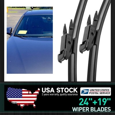 All Season Wiper Blades size 24'' & 19'' Windshield Front Right & Left - SET OF 2