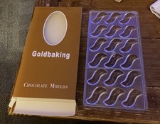 NIB Polycarbonate 21 Cell Cucurbit (Sqigell) Chocolate Mold