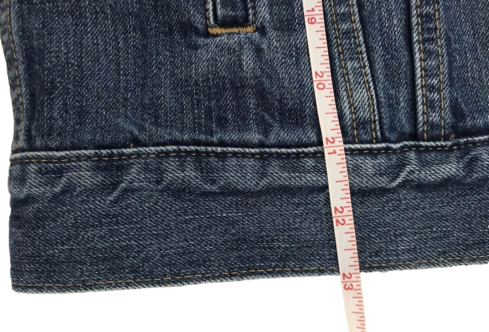 Levis Strauss Patchwork Jean Trucker Jacket Women… - image 9