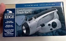 Crank powered torch radio LED flashlight Emergency Prepare Hiking Camping