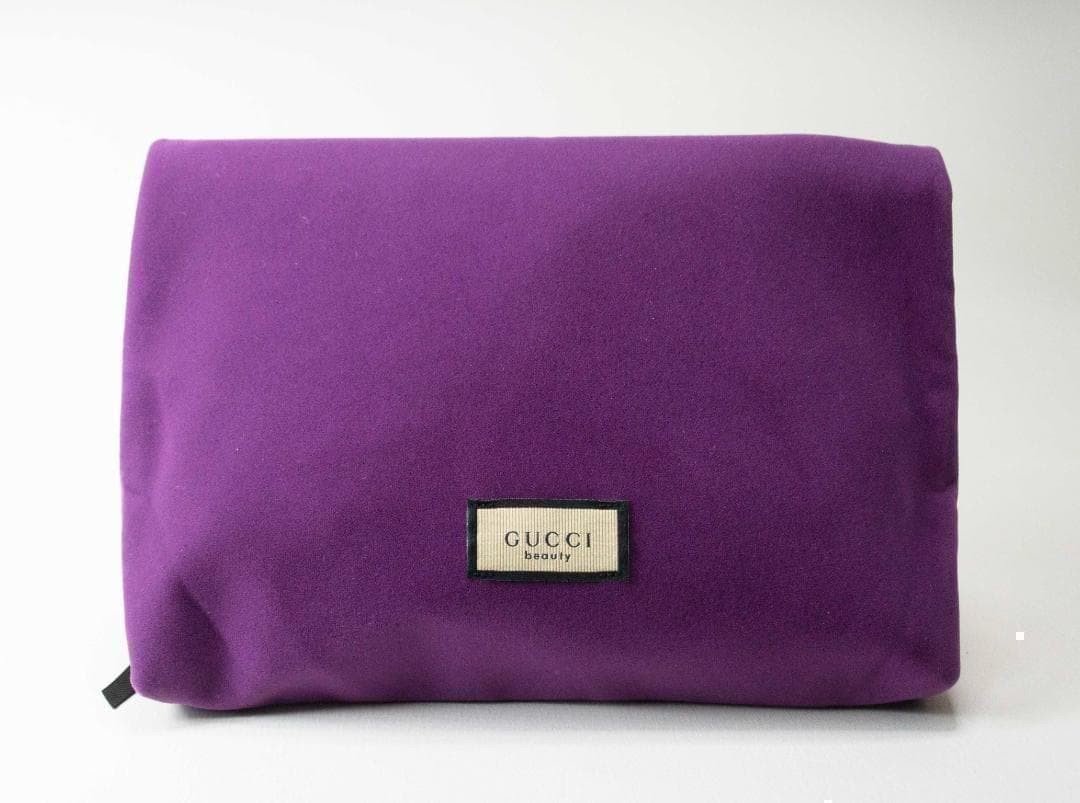 GUCCI Pouch Purple Polyester Polyester lining Log… - image 11