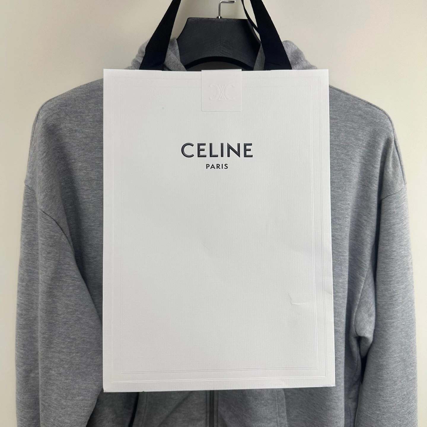 Celine Felpa con Cappuccio Trionfo Sciolto Cotone Cashmere M 2411 123794410