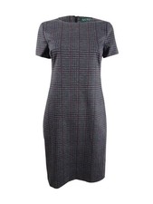 Lauren by Ralph Lauren Women's Plaid Ponte Dress