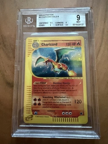2002 Pokemon Expedition #6 Charizard Holo BGS 9 MINT