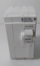 Leviton Branch Circuit Breaker 2-Pole 45 A 120-Volt/240-Volt Hydraulic Magnetic