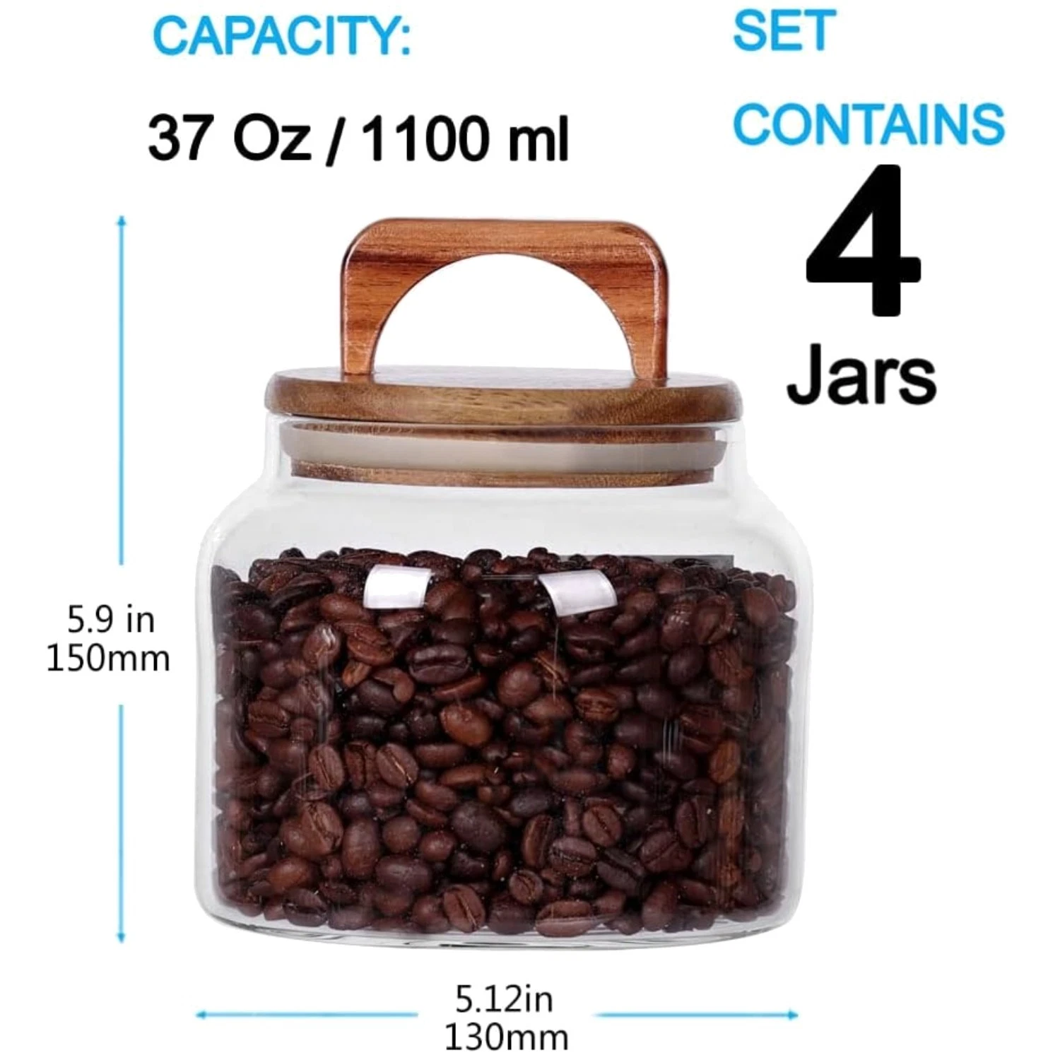 Stylish Borosilicate Storage Containers