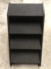 Petmaker 80-PET6147 Folding Pet Stairs-Carpeted Foldable Durable Wood Steps