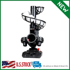 388BH Baseball Pitching Machine, 4 Adjustable Angles, 3 Pitch Angles, Power B...