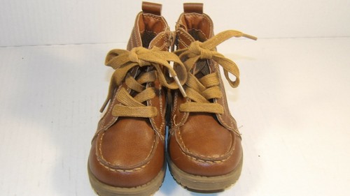 The Children's Place Boys Lace Up Brown Boots Youth Size 7 - Picture 12 of 12