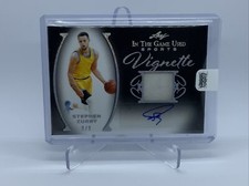 2022 Leaf In the Game-Used STEPHEN CURRY Game Used Memorabilia Auto /9