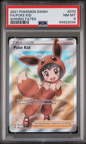 2021 POKEMON SWORD & SHIELD SHINING FATES 070 FULL ART/POKE KID