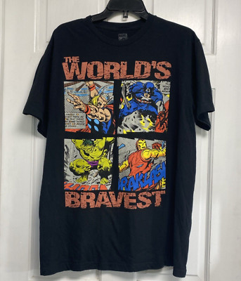 The Worlds Bravest Marvel Comics T shirt Boys XL Youth Boys