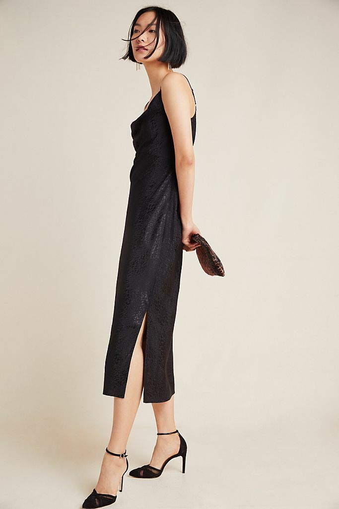 anthropologie black slip dress New Amelie 14 lace slip dress outfit