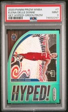 2020 Panini Prizm WNBA - Get Hyped Green Prizm #7 Elena Delle Donne PSA 9!