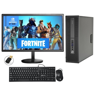 HP i5 CPU Gaming Computer PC 32GB RAM 2TB SSD Wi-Fi GT1030 DDR5 Win 10 Pro  HDMI