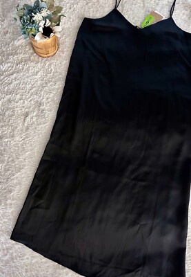 Aware by Vero Moda Women's Marlin Slipdress in Black XL MSRP $55