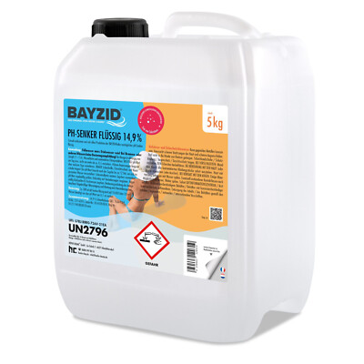5 - 10 kg BAYZID pH Minus ph Senker flüssig 14,9% Schwimmbad & Pool        