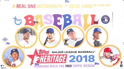 2018 Topps Heritage Baseball Sealed Hobby Box | eBay
