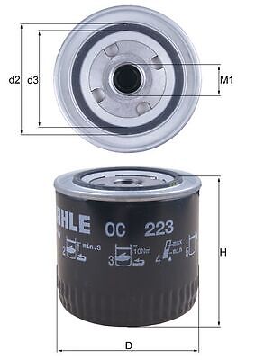 Knecht oil filter OC 223