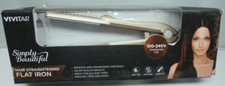 Vivitar Simply Beautiful Hair Straightening Flat Iron Pink Gold Salon Quality