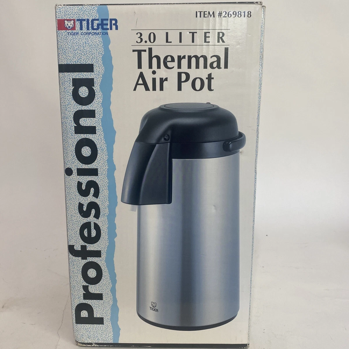 TIGER Professional Stainless Steel 3.0 Liter Thermal Airpot Made Japan  Coffee