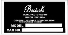1921 1922 1923 1924 1925 1926 1927 1928 1929 Buick Car Id Tag Plate Dash Plaque 1921 1922 1923 1924 1925 1926 1927 1928 1929 Buick Car Id Tag Plate Dash Plaque