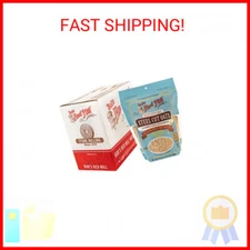 Bob's Red Mill Steel Cut Oats, 24oz (Pack of 4) - Non GMO, Whole Grain, Vegan, K