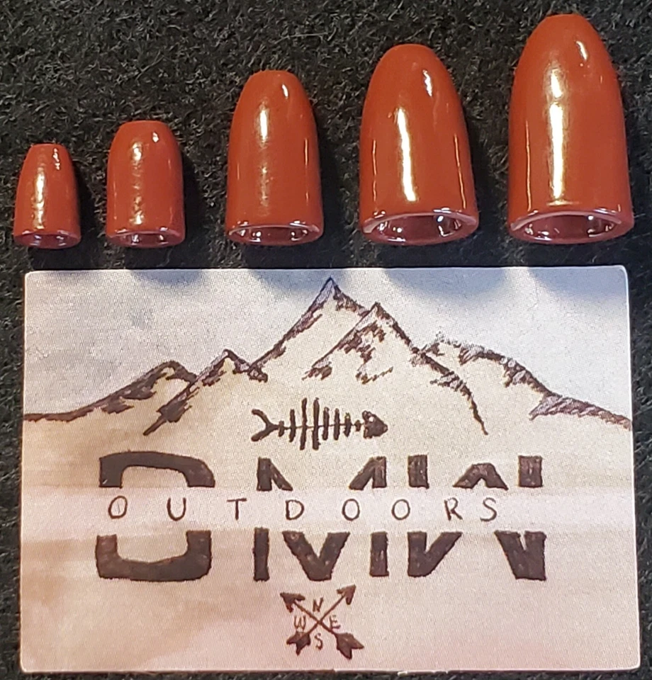 Tungsten BROWN Worm Weights 1/32 ounce (.9g) 15pk, Bullet Weights - Image 3 of 4
