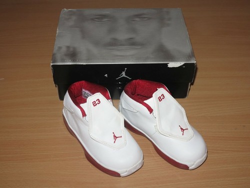 red and white jordan 18