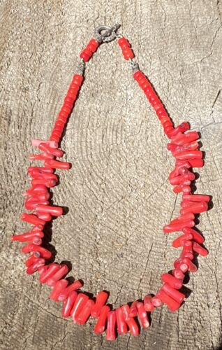 VTG Red Branch Coral Necklace