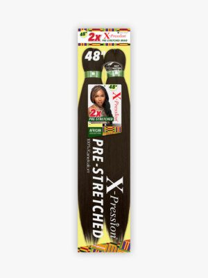 Sensationnel 100% Kanekalon 2X X-Pression PRE STRETCHED BRAID 48