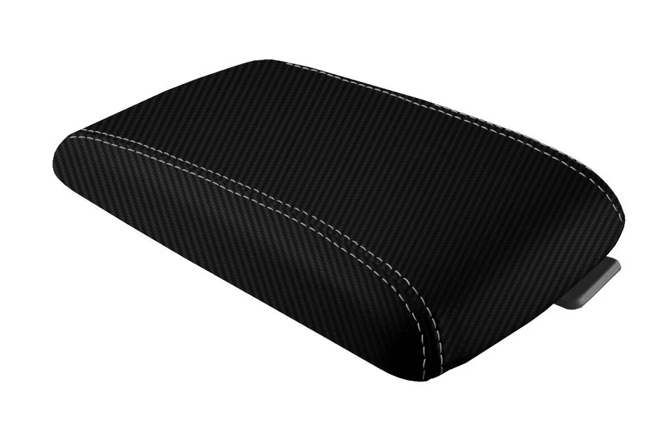 Подходит для Cadillac DTS 2006-2011 годов выпуска крышка подлокотника из углеродного волокна серая строчка - Изображение 2 из 4