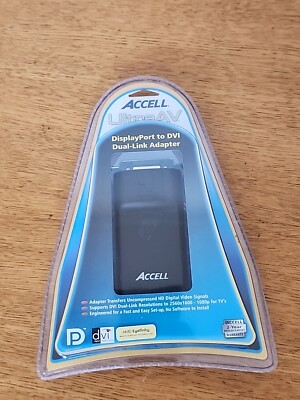 ACCELL ULTRA-AV DISPLAY PORT TO DVI DUAL-LINK ADAPTER  