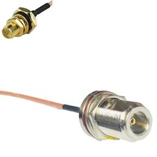 RG316 RP-SMA Female O-Ring to N FEMALE BULKHEAD RF Cable Rapid-SHIP LOT