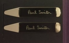 Paul Smith London Collare Metallo Inciso Stays Bones Stiffeners - Un paio - Nuovo