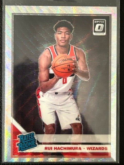 2019-20 Optic Basketball Silver Wave SP #188 Rui Hachimura Rookie Wizards Lakers
