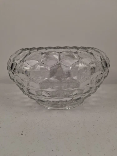 Vintage Fostoria American Large Footed Centerpiece Cupped Rose Bowl Vase 8 cups