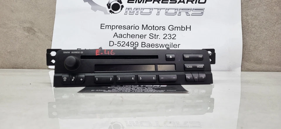 BMW E46 3er Radio CD Business 6512-6916047 Sin Código 65126939661 - Imagen 2 de 4
