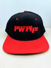 Vintage PW Pipe Plumbing Trucker Hat Snapback Dad Cap