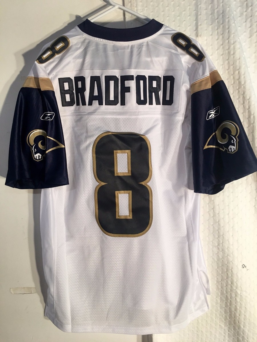 Reebok Premier NFL Jersey Louis Rams Sam Bradford White sz 2X